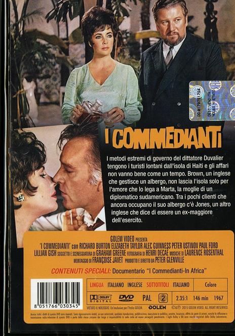 I commedianti di Peter Glenville - DVD - 2