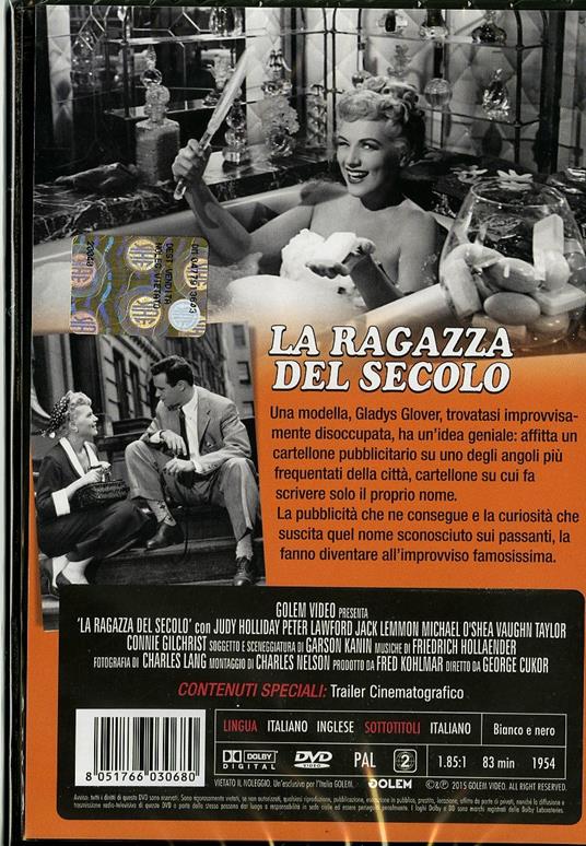 La ragazza del secolo di George Cukor - DVD - 2