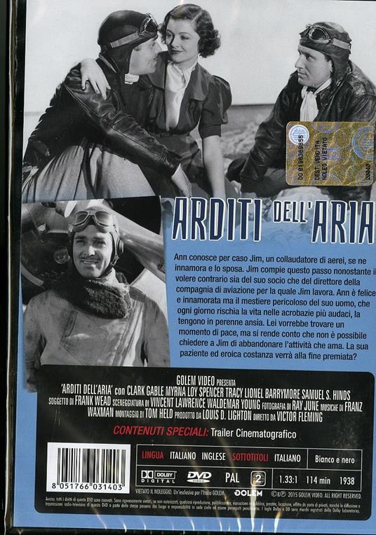 Arditi dell'aria di Victor Fleming - DVD - 2