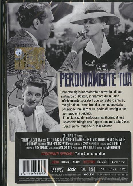 Perdutamente tua di Irving Rapper - DVD - 2