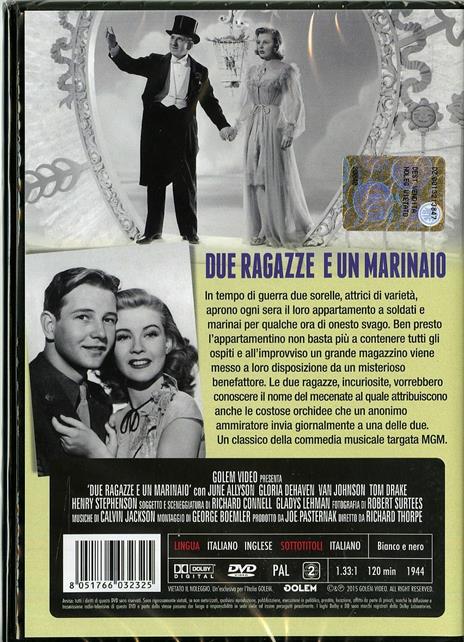 Due ragazze e un marinaio di Richard Thorpe - DVD - 2