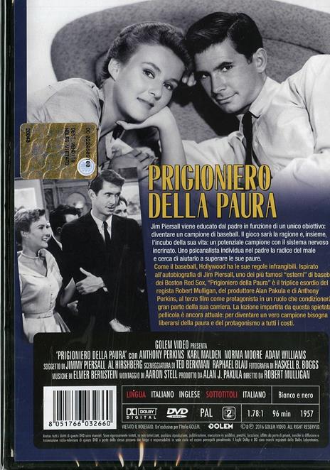 Prigioniero della paura di Robert Mulligan - DVD - 2