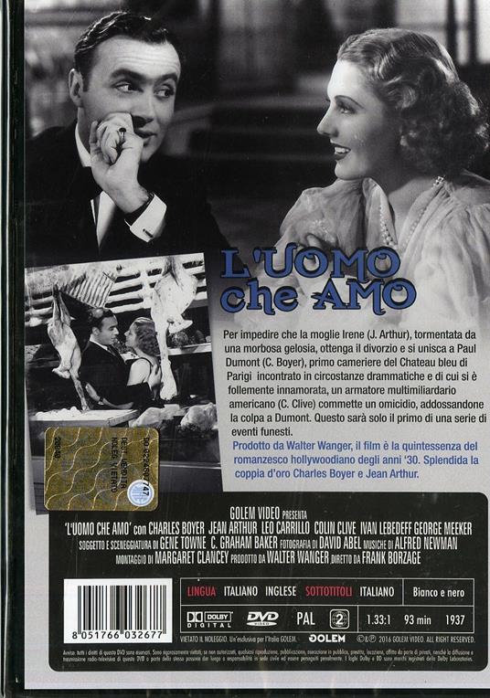 L' uomo che amo di Frank Borzage - DVD - 2