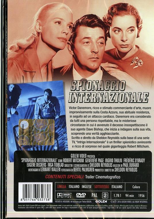 Spionaggio internazionale - DVD - Film di Sheldon Reynolds Drammatico | IBS