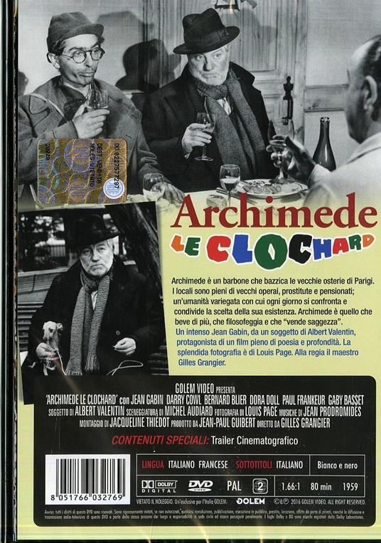 Archimede le Clochard - DVD - Film di Gilles Grangier Commedia | IBS