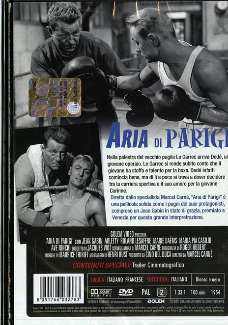 Aria di Parigi di Marcel Carné - DVD - 2