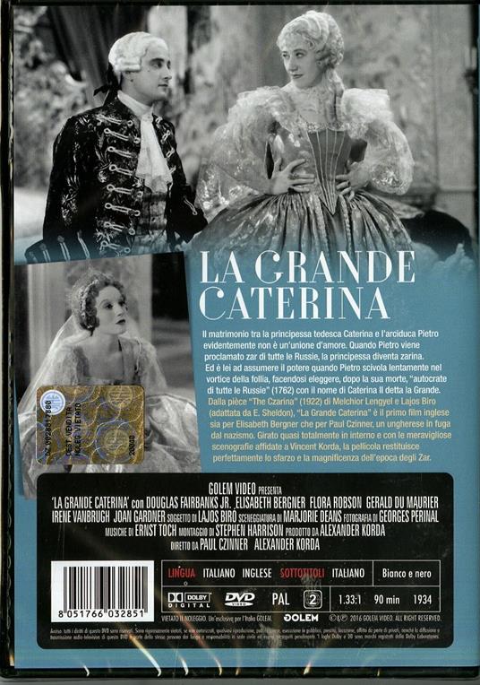 La grande Caterina di Paul Czinner - DVD - 2