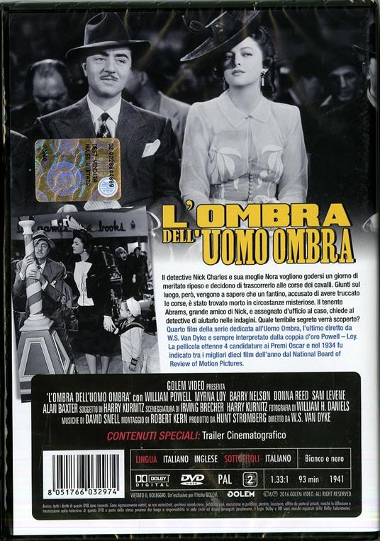 L' ombra dell'Uomo Ombra di Woody Van Dyke - DVD - 2