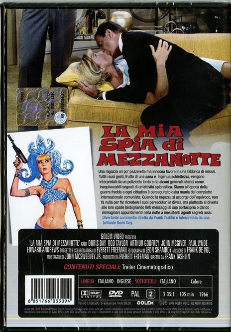 La mia spia di mezzanotte di Frank Tashlin - DVD - 2