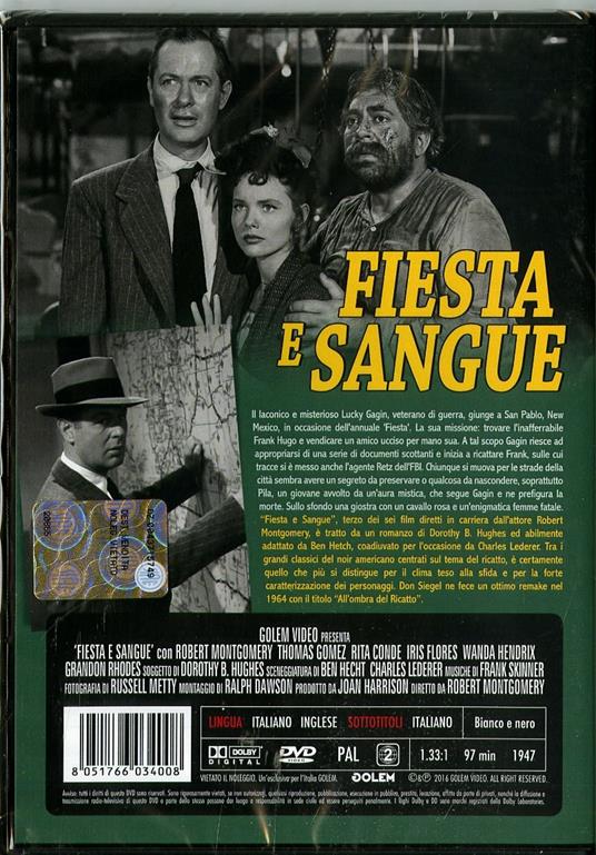 Fiesta e sangue di Robert Montgomery - DVD - 2