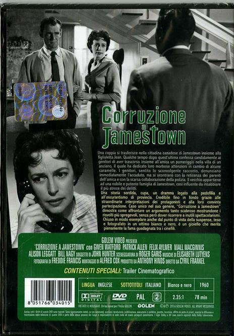 Corruzione a Jamestown di Cyril Frankel - DVD - 2