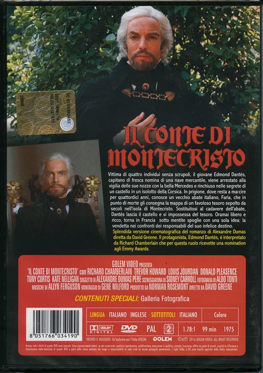 Il conte di Montecristo - DVD - Film di David Greene Avventura | IBS