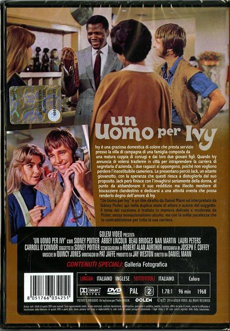 Un uomo per Ivy di Daniel Mann - DVD - 2