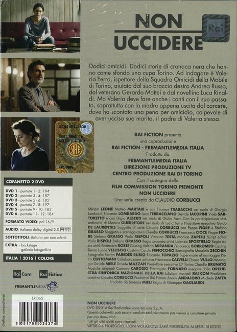 Non uccidere (6 DVD) di Giuseppe Gagliardi - DVD - 2