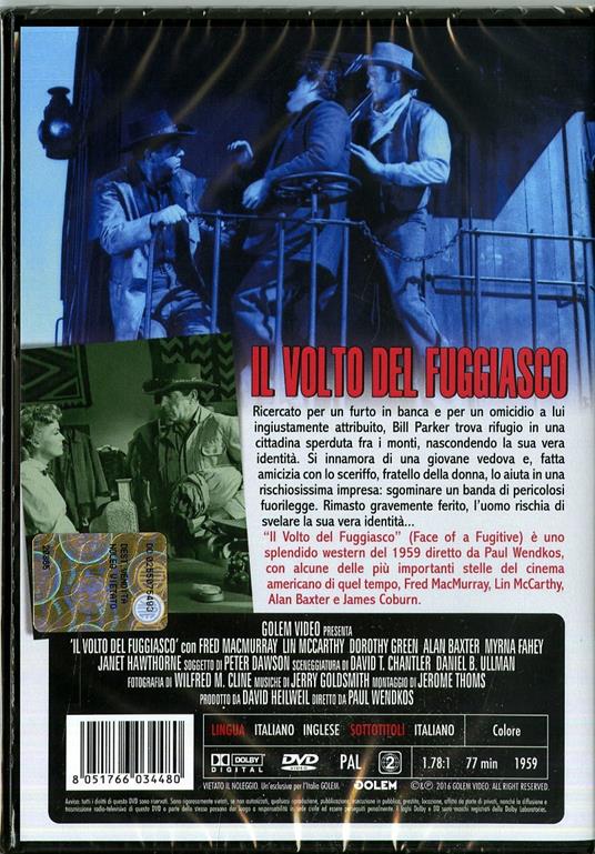 Il volto del fuggiasco (DVD) di Paul Wendkos - DVD - 2