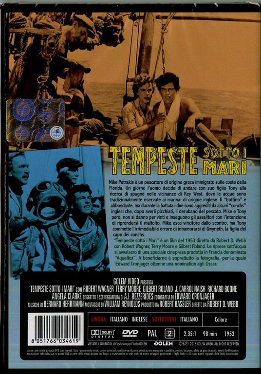 Tempeste sotto i mari di Robert D. Webb - DVD - 2