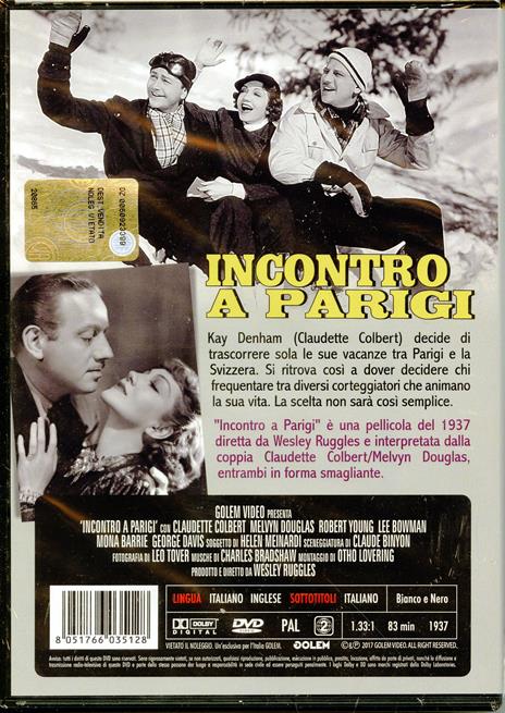 Incontro a Parigi di Wesley Ruggles - DVD - 2