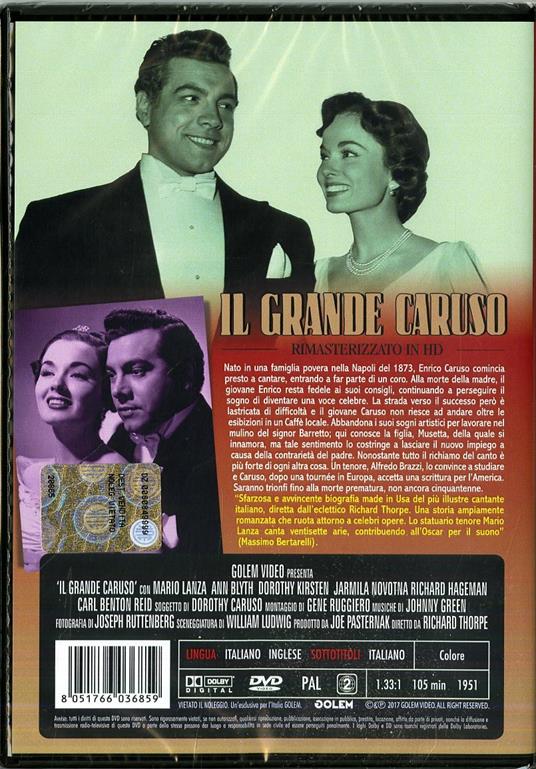 Il grande Caruso (Rimasterizzato in HD) di Richard Thorpe - DVD - 2