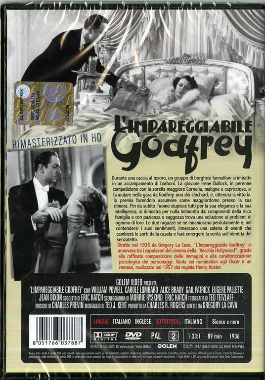 L&#39; impareggiabile Godfrey (DVD) - DVD - Film di Gregory La Cava Commedia | IBS