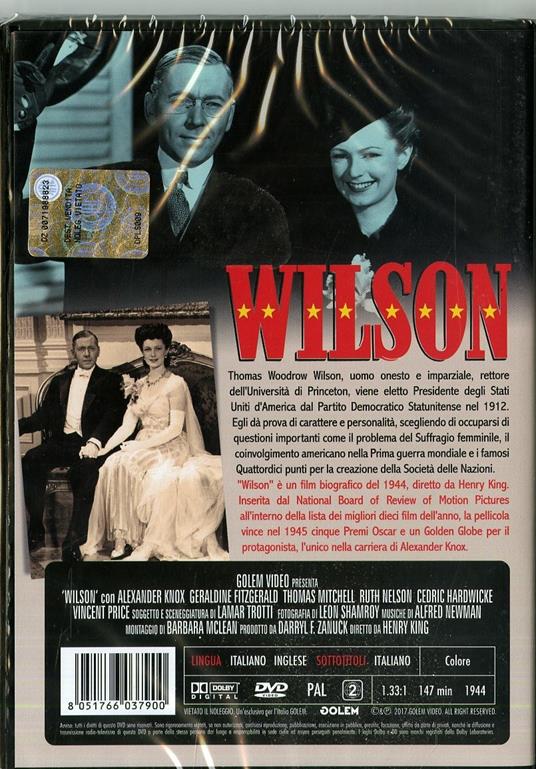 Wilson (DVD) di Henry King - DVD - 2