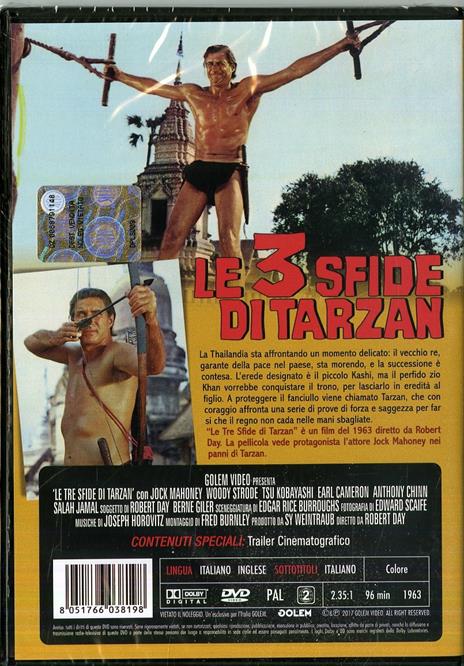 Le tre sfide di Tarzan (DVD) di Robert Day - DVD - 2