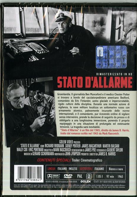 Stato d'allarme. Rimasterizzato in HD (DVD) di James B. Harris - DVD - 2