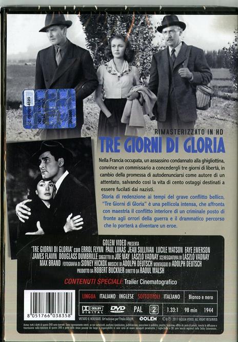 Tre giorni di gloria. Rimasterizzato in HD (DVD) di Raoul Walsh - DVD - 2