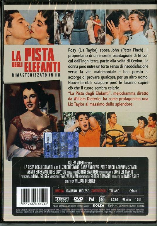 La pista degli elefanti. Rimasterizzato in HD (DVD) di William Dieterle - DVD - 2