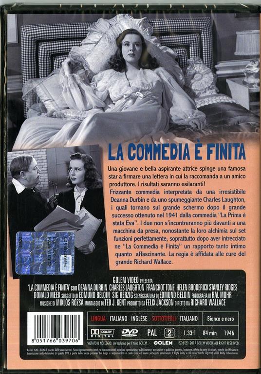 La commedia è finita (DVD) di Richard Wallace - DVD - 2