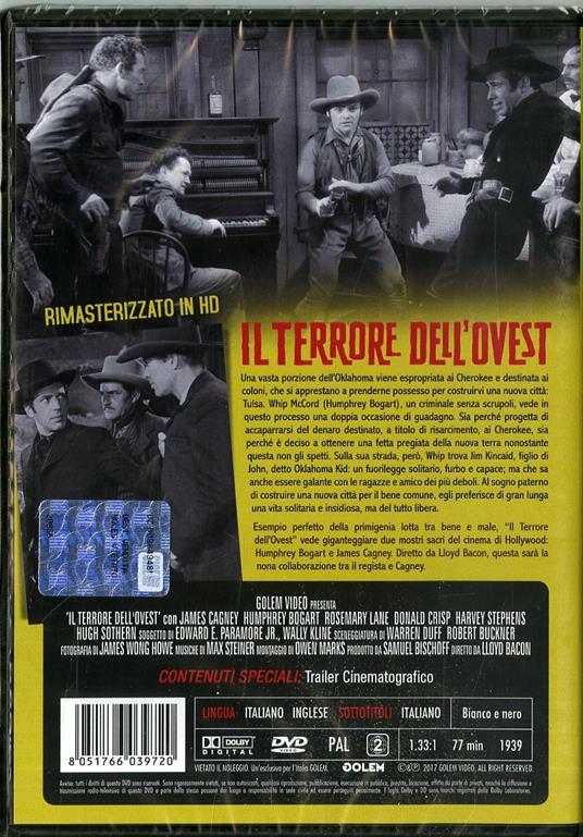 Il terrore dell'Ovest. Rimasterizzato in Hd (DVD) di Lloyd Bacon - DVD - 2