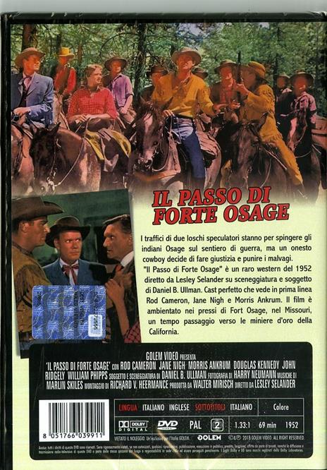 Il passo di Forte Osage (DVD) di Lesley Selander - DVD - 2