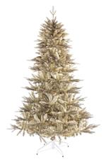 Albero Di Natale Tissi Dorato Oro 210cm Molto Folto Realistico 1562 Rami