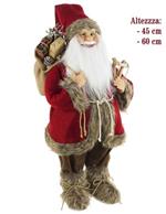 Babbo Natale Holly in velluto per interno decorazione natalizia -Medium