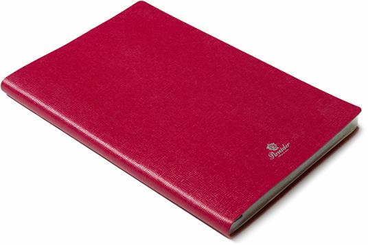 Taccuino Pineider, Notes Milano, 80G, Fucsia Bordo Argento - 14,50 x 21 cm - 4