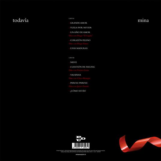 Todavia (180 gr. Remastered Vinyl Edition) - Vinile LP di Mina - 2
