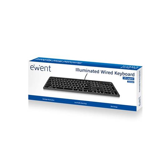 Ewent EW3269 tastiera USB QWERTY Spagnolo Nero - Ewent - Informatica | IBS