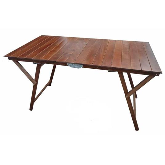tavolo da giardino pieghevole salvaspazio in legno 70x140 - Milani Home -  Idee regalo | IBS