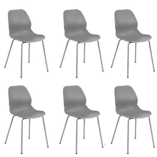 PAULE - set di 6 sedie moderne in plastica - Milani Home - Casa e Cucina |  IBS