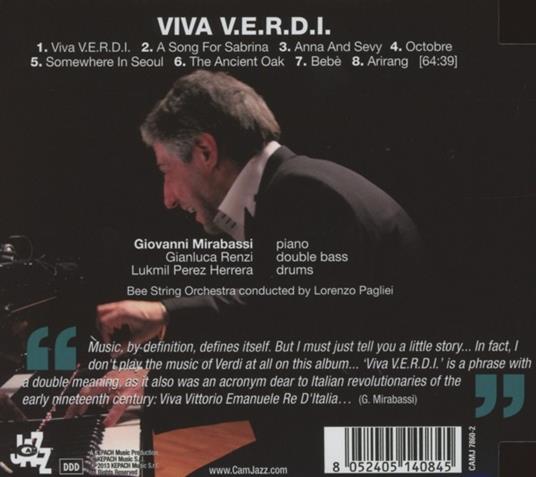 Viva VERDI - CD Audio di Giovanni Mirabassi - 2