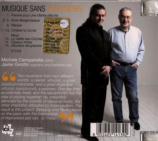 Musique sans frontières - CD Audio di Javier Girotto,Michele Campanella - 2