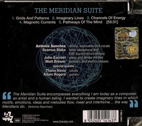 Meridian Suite - CD Audio di Antonio Sanchez - 2