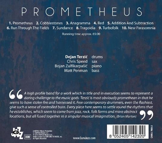 Prometheus - CD Audio di Dejan Terzic - 2