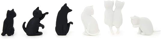 LEGAMI Meow Set of 6 Drink Markers Kitties