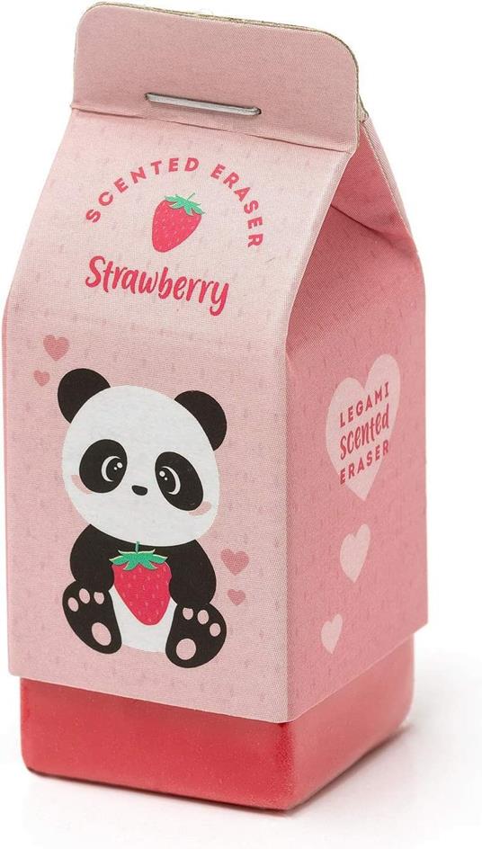 Legami - Yummy Yummy, Set di 3 Gomme Profumate, 2,7x6 cm, Fragola e Vaniglia & Temperino con Contenitore, Meow, 4,5x7 cm - 6