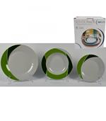 Set 18 Piatti Di Ceramica Piani Fondi Frutta Piatto Da Portata Linea Luna Verde