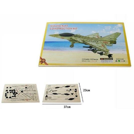 Puzzle 3D Legno Aereo Dl-412 Modellino Modellismo Collezione Gioco Bambini  07347 - TrAdE Shop Traesio - Giochi di società - Giocattoli | IBS