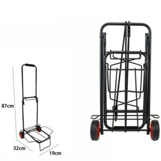 Carrello Portapacchi Alluminio Pieghevole Richiudibile Portata Max 50 Kg 2  Ruote - TrAdE Shop Traesio - Casa e Cucina | IBS