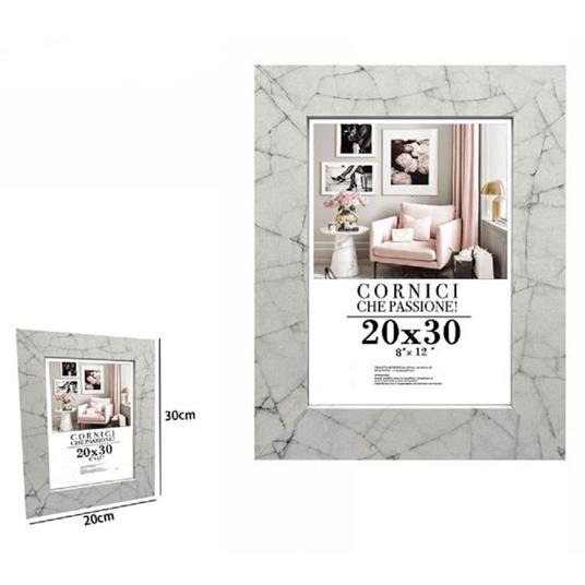 Cornice Portafoto Quadri Tele Poster 20X30 Cm Modello Effetto Marmo Bianco  71654 - TrAdE Shop Traesio - Idee regalo | IBS
