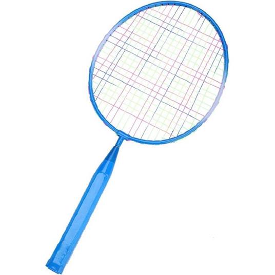 Set Racchetta Badminton Palla Leghe Nylon Per Bambini Giocattoli All'Aperto Blu - 6