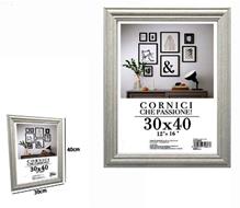 Cornice Per Fotografie Quadri Tele Poster Portafoto 30X40Cm Modello Silver  71621